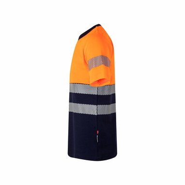 VL BASTET Двухцветная футболка пике (150 г/м²) из хлопка (55%) и полиэстера (45%). синий  размер 2XL - 36096-214-2XL- Фото №2