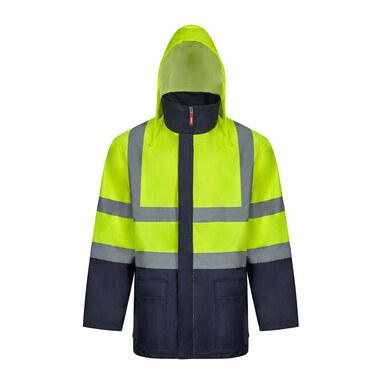 VL JUNO LARGE Двоколірна парка 4 в 1 (180 г/м²) з поліестеру (100%) з поліуретановим покриттям синій  розмір 4XL - 36109-204-4XL- Фото №4