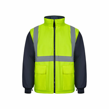 VL JUNO LARGE Двоколірна парка 4 в 1 (180 г/м²) з поліестеру (100%) з поліуретановим покриттям синій  розмір 4XL - 36109-204-4XL- Фото №5
