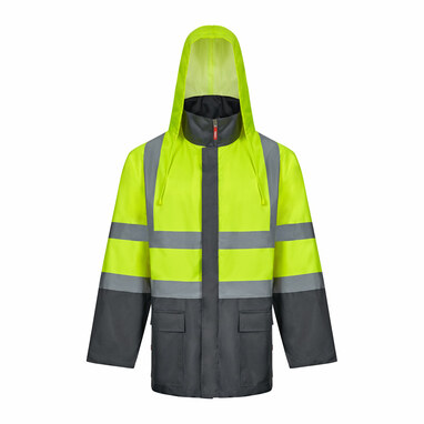 VL JUNO LARGE Двоколірна парка 4 в 1 (180 г/м²) з поліестеру (100%) з поліуретановим покриттям сірий  розмір 4XL - 36109-207-4XL- Фото №3