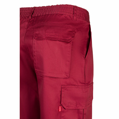 VL MABON Брюки с несколькими карманами (200 г/м²) из хлопка (35%) и полиэстера (65%). бордовый  размер 62 - 36116-115-62- Фото №5