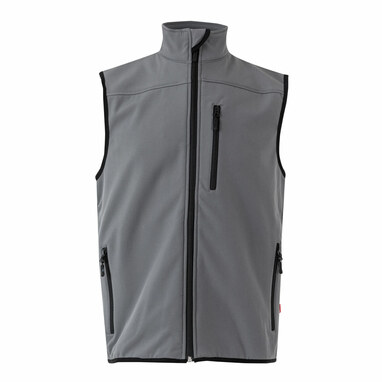 VL VARUNA Жилет Softshell (280 г/м²) з підкладкою з поліестеру (94%) та еластану (6%). сірий розмір XL - 36136-113-XL- Фото №4 VL VARUNA Жилет Softshell (280 г/м²) з підкладкою з поліестеру (94%) та еластану (6%). сірий розмір XL - 36136-113-XL- Фото №4