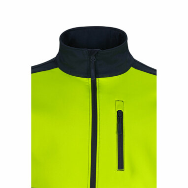VL HESTIA Двоколірна куртка softshell (280 г/м²) з поліестеру (96%) та еластану (4%). синій  розмір 2XL - 36144-204-2XL- Фото №4