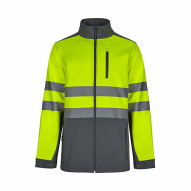 VL HESTIA Двухцветная куртка softshell (280 г/м²) из полиэстера (96%) и эластана (4%). серый  размер M - 36144-207-M- Фото №3