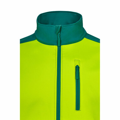 VL HESTIA Двоколірна куртка softshell (280 г/м²) з поліестеру (96%) та еластану (4%). зелений  розмір 3XL - 36144-209-3XL- Фото №5