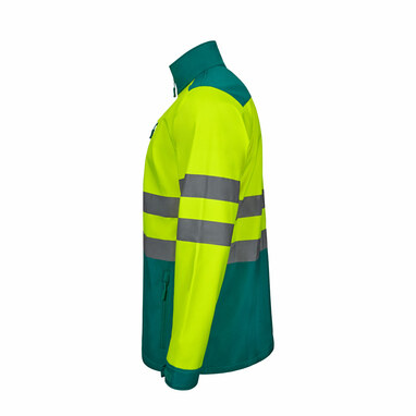 VL HESTIA Двоколірна куртка softshell (280 г/м²) з поліестеру (96%) та еластану (4%). зелений  розмір XL - 36144-209-XL- Фото №3