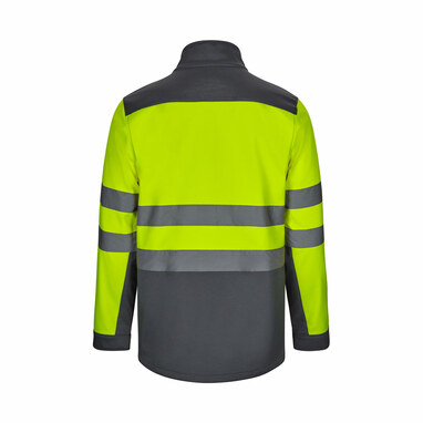 VL HESTIA LARGE Двоколірна куртка softshell (280 г/м²) з флісовою підкладкою та мембраною TPU, з поліестеру (96%) та еластану (4%). сірий  розмір 4XL - 36145-207-4XL- Фото №1