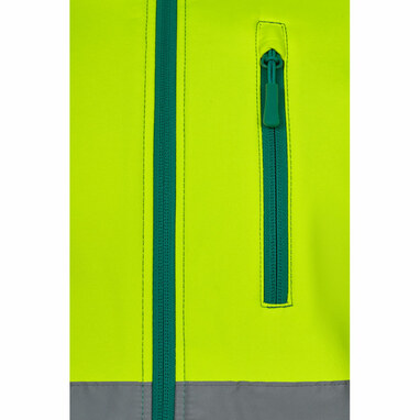 VL HESTIA LARGE Двоколірна куртка softshell (280 г/м²) з флісовою підкладкою та мембраною TPU, з поліестеру (96%) та еластану (4%). зелений  розмір 4XL - 36145-209-4XL- Фото №5