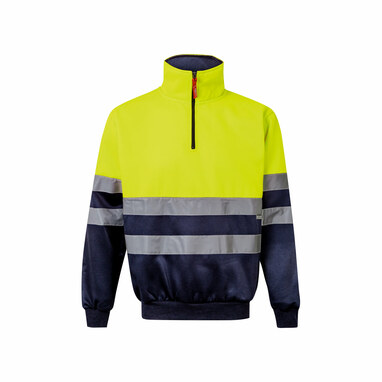 VL THOR LARGE Двоколірна толстовка (300 г/м²) з поліестерового флісу (100%) синій  розмір 4XL - 36149-204-4XL- Фото №3