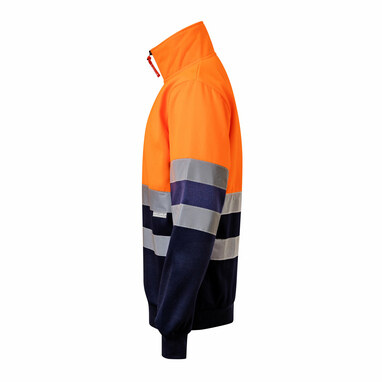 VL THOR LARGE Двоколірна толстовка (300 г/м²) з поліестерового флісу (100%) синій  розмір 4XL - 36149-214-4XL- Фото №2