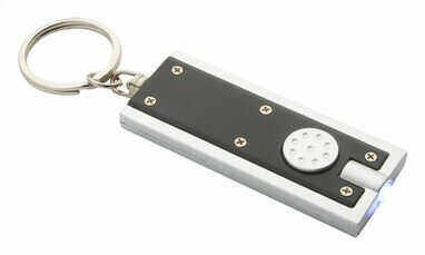 Брелок з LED-ліхтариком Industrial чорний - AP844022-10- Фото №3