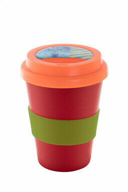 Термокружка індивідуальна CreaCup Mini, з кришкою червоний - AP892007-05_A- Фото №2