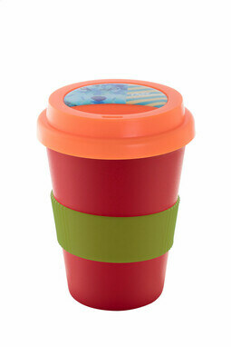 Термокружка індивідуальна CreaCup Mini, з кришкою червоний - AP892007-05_A- Фото №3