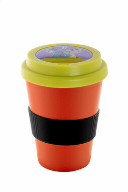 Термокружка індивідуальна CreaCup Mini, з кришкою чорний - AP892007-10_C- Фото №2