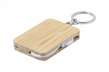 Брелок для ключів USB зарядний кабель Rusell білий - AP722043-01- Фото №4
