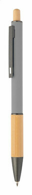 Кулькова ручка з переробленого алюмінію і бамбуку сірий - AP808075-77- Фото №1