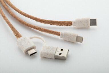 USB-кабель для зарядного пристрою Koruku натуральний - AP864019- Фото №5 USB-кабель для зарядного пристрою Koruku натуральний - AP864019- Фото №5