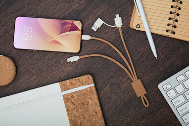 USB-кабель для зарядного пристрою Koruku натуральний - AP864019- Фото №7 USB-кабель для зарядного пристрою Koruku натуральний - AP864019- Фото №7