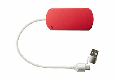USB хаб Raluhub червоний - AP864022-05- Фото №5