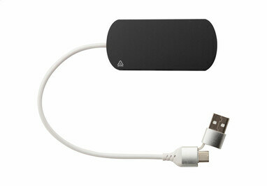 USB хаб Raluhub чорний - AP864022-10- Фото №3