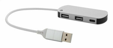 USB хаб Raluhub серебло - AP864022-21- Фото №1