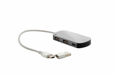 USB хаб Raluhub серебло - AP864022-21- Фото №2