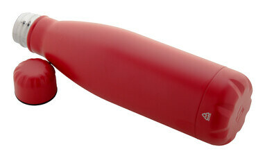 Бутылка из переработанной нержавеющей стали Refill красный - AP808117-05- Фото №3