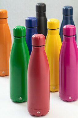 Бутылка из переработанной нержавеющей стали Refill зеленый - AP808117-07- Фото №10