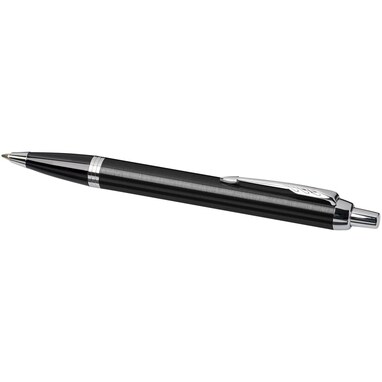 Ручка шарикова Parker IM сплошной черный, хром - 10702100- Фото №6