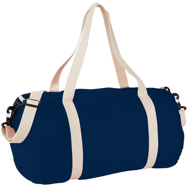 Бавовняна сумка Barrel Duffel темно-синій - 12019501- Фото №1
