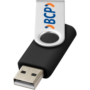Флешка Rotate Basic 2GB суцільний чорний, сріблястий - 12350400- Фото №2 Флешка Rotate Basic 2GB суцільний чорний, сріблястий - 12350400- Фото №2
