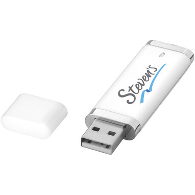 Флешка Flat 4GB білий - 12352501- Фото №2