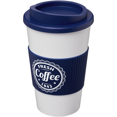 Термокружка Americano білий, синій - 21000209- Фото №2