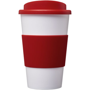 Термокружка Americano білий, червоний - 21000210- Фото №3