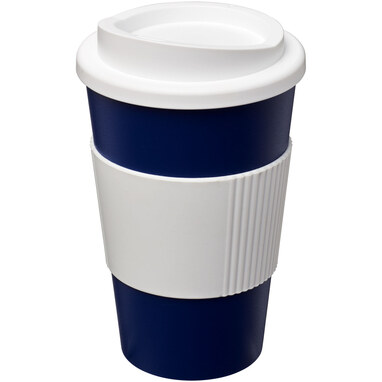 Термокружка Americano синий, белый - 21000215- Фото №1