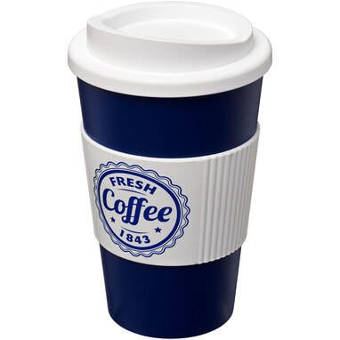 Термокружка Americano синий, белый - 21000215- Фото №2