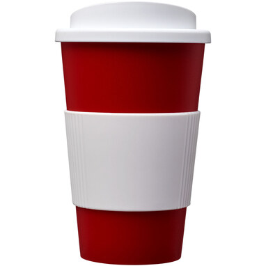 Термокружка Americano червоний, білий - 21000217- Фото №3