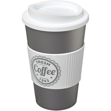 Термокружка Americano сріблястий, білий - 21000225- Фото №2