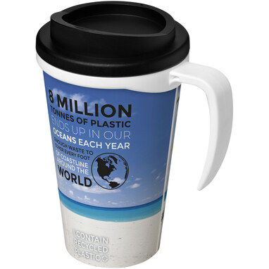 Термокружка Brite-Americano grande білий, суцільний чорний - 21000601- Фото №1