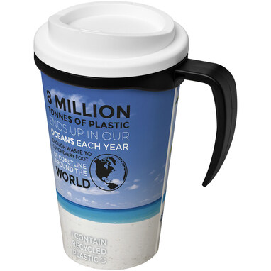 Термокружка Brite-Americano grande суцільний чорний, білий - 21000613- Фото №1