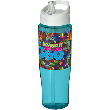 Бутылка спортивная H2O Tempo цвет морской волны, белый - 21004413- Фото №2