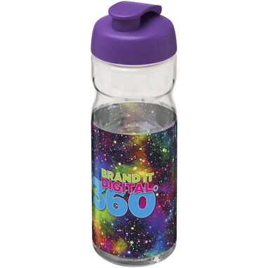 Бутылка спортивная H2O Base прозрачный, пурпурный - 21004509- Фото №2