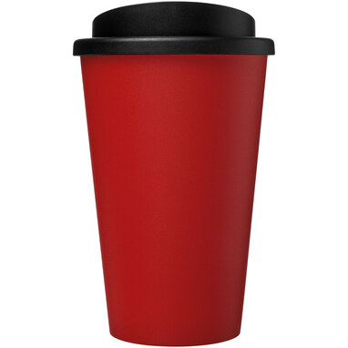 Термокружка Recycled Americano® об'ємом 350 мл червоний, суцільний чорний - 21069121- Фото №3