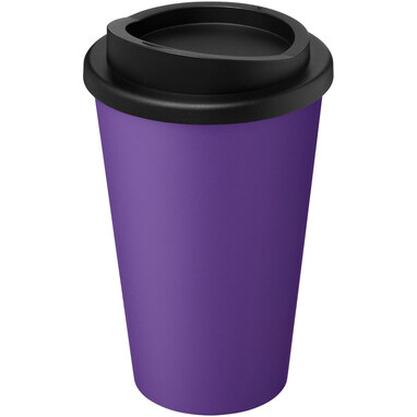 Термокружка Recycled Americano® объемом 350 мл пурпурный, сплошной черный - 21069137- Фото №1
