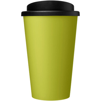 Термокружка Recycled Americano® об'ємом 350 мл лаймовий, суцільний чорний - 21069163- Фото №3