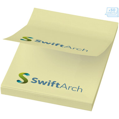 Бумага для заметок Sticky-Mate 52х75 светло-желтый - 21092021- Фото №1