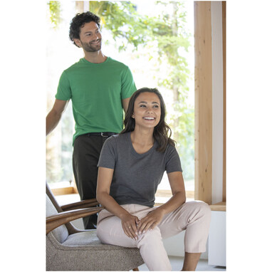 Футболка унисекс Heros с коротким рукавом зеленый лесной  размер S - 38028601- Фото №10