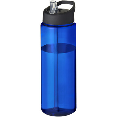 Пляшка спортивна H2O Vibe синій, суцільний чорний - 21009604- Фото №1