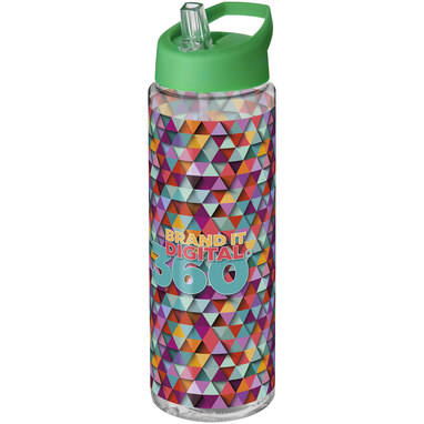 Пляшка спортивна H2O Vibe прозорий, зелений - 21009610- Фото №2