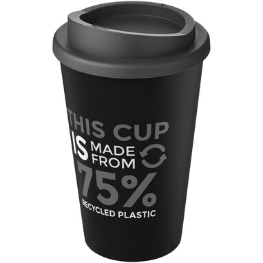 Термокружка Americano Eco суцільний чорний, сірий - 21042211- Фото №2